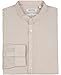Calvin Klein Boys' Long Sleeve Patterned Dress Shirt, Button-down Style With Buttoned Cuffs, Light Khaki Slub, 16