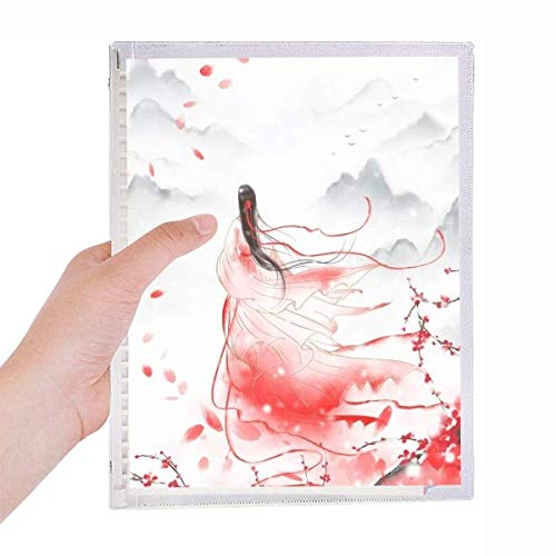 Cahier à feuilles en spirale rechargeable Mei Xue style chinois