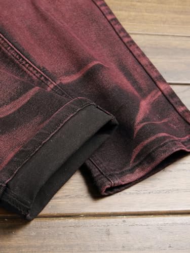 Mens Jeans Slim Fit Stretchy Streetwear Grunge Punk Rock Faded Dark Wash Skinny Jeans3