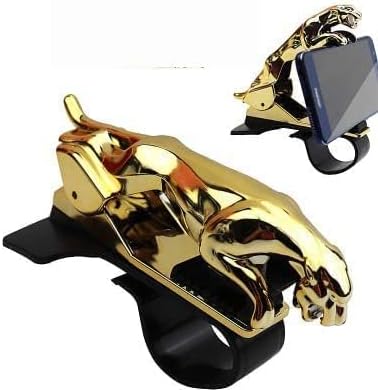 ZAUKY 1PCS Jaguar Shape Car Phone Holder, Leopard Design, 360 Degree Adjustable Clip Stand(Multicolor)