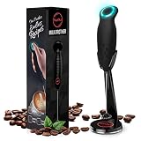YOSHIFUL Milk Frother for Coffee with Deluxe Stand - Coffee Frother Handheld Foam Maker for Lattes -