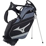MIZUNO(ミズノ) ゴルフ キャディバッグ ツアー スタンド メンズ 軽量 約2.6kg 9.5型(77cm)/47インチ対応/5分割 ブラック 5LJC202500