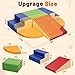 TODIBY 6-Piece Soft PU Leather Toddlers Climbing Toys (Extra Large), Foam Climbing Blocks for Toddlers, Play Gym Climber Structures for Toddler 3, Baby Climb and Crawl Activity Indoor Set(XL Size)