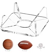 Tfirhuoe Acrylic Football Stand, Clear Ball Holder Display Stand for Volleyball, Basketball, Base...