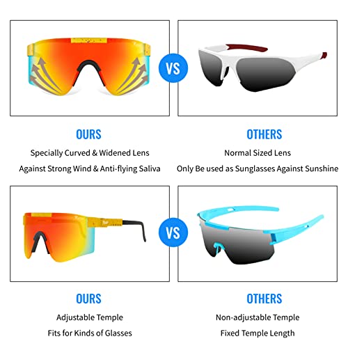 Bhigh Polarized Sports Sunglasses For Men Women Running Cycling Driving Fishing Golf Skiing, Uv 400 Protection Glasses 400 (Color-02) #TOP7