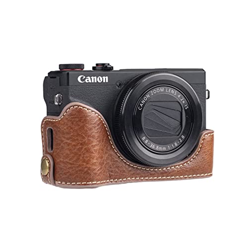 Funda de cuero PU para cámara Canon PowerShot G7 X miniatura 4