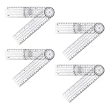 4 Piezas De Ángulos De Plástico, Goniómetro Multipropósito, Herramientas De Medición, Herramientas De Dibujo, Adecuadas Para Médicos, Diseñadores, Arquitectos.