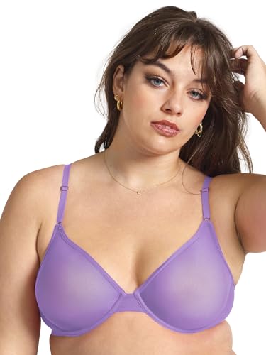 Image of Smart & Sexy Women's Sheer Mesh Demi Underwire Bra - See Through Bras