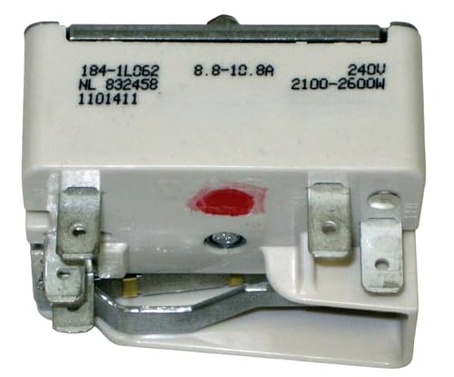 Image of 1841L62 Range Electric Infinite Burner Control Switch for Brown Fits for the Large 8 inch Burner, 240V, 2100-2600W, 8.8-10.8A, Electric Stove Switch Replace numbers 1841L062 AP4481403