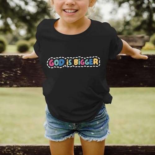 Image of Sulayesh Girls Cute Christian Shirts Jesus God Faith Bible Verse Tshirt for Kids Religious Inspirational Graphic Tees Tops