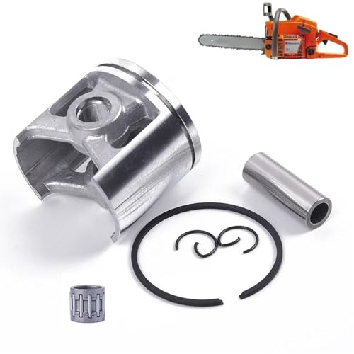XEDLAMP Anillo de pistón de 48 mm, pasador, jaula, cojinete de agujas, for Husqvarna, 261, 262, 262XP, pieza de repuesto for cilindro de motor de motosierra 503531172 Anillo de pistón para cortadora d