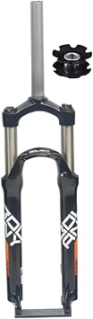 FukkeR 24 Inch Mountain Bikes Bicycles Front Fork 1 1/8 Inch Straight Steerer Mountain Bikes Suspension Forks Mechanical 100mm Travel Quick Release 9 * 100mm Disc Brake
