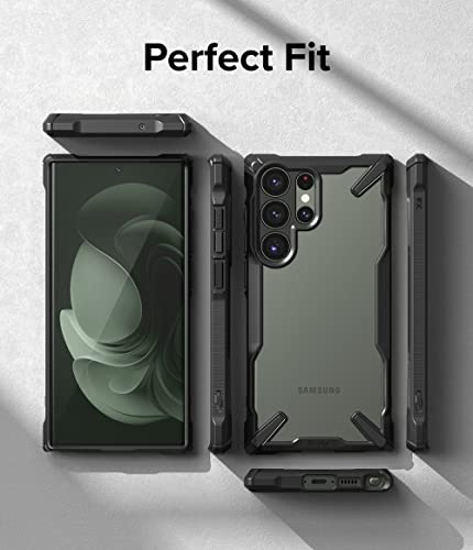 Capa Anti Impacto Ringke Modelo Fusion X Compatível com Galaxy S23 Ultra (6.8 Pol) (Preto)