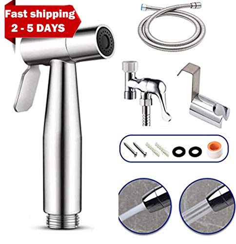 JAKAGO Handheld Baby Cloth Diaper Sprayer Bidet Toilet Sprayer Set Sink Sprayer