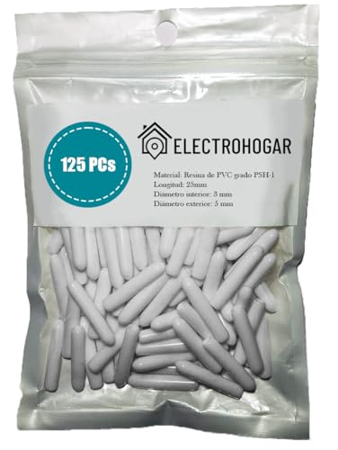 ELECTROHOGAR 125 Tapas para Cesto Lavavajillas | Nuevo Material Mayor Protección para la Bandeja | Compatible con Cualquier Marca: Bosch, Electrolux, AEG, Balay, Teka, Siemens, Zanussi (Blanco)