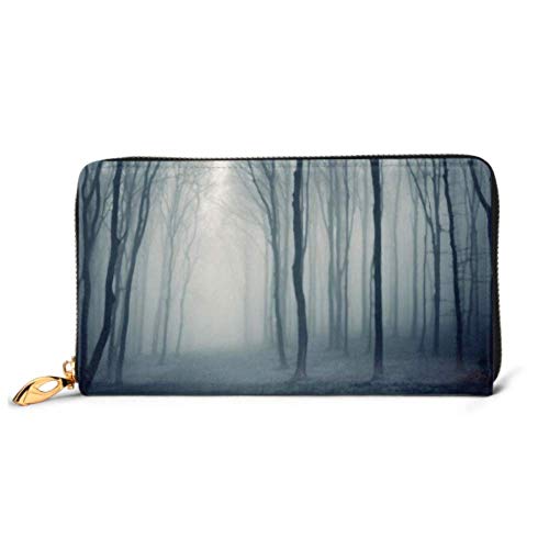 Preisvergleich Produktbild JHGFG Mode Handtasche Reißverschluss Brieftasche Elegante Waldnebel Telefon Kupplung Geldbörse Abendkupplung Blockieren Leder Brieftasche Multi Card Organizer