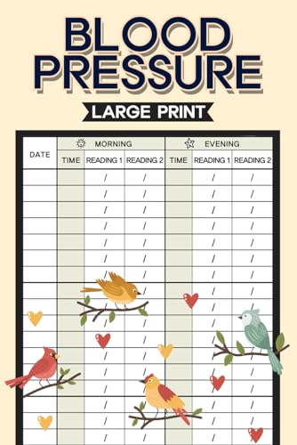 Blood Pressure Log Book: Simplify Tracking Your Daily Blood Pressure Check-Up Routine with This Easy-to-Use Logbook, Simple and Straightforward BP Notebook for Seniors and Adults, 6