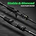HANDING M1 Trout Fishing Rod 6'6'' Medium Light Spinning Rod 2-Piece Fast Action with Fuji Guide Rings for Trout Crappie Bluegill Yellow Perch Panfish