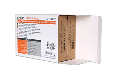 image for ICY DOCK Dual Tool-Less Dual 2.5 to 3.5 HDD Drive Bay SSD Mounting Bra