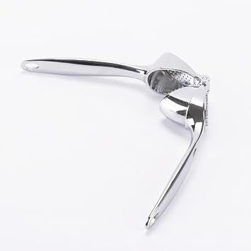 Deconox Profesyonel Paslanmaz Çelik Sarımsak Ezici (18cm) - Ergonomik & Kolay Temizlenebilir Sarımsak Presi - Zencefil ve Küçük Soğan İçin de İdeal