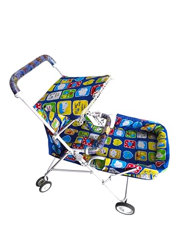 Image of Baby Stroller & Pram for 0-3 Years | 3 Point Safety Harness | Spacious Cushioned Seat | Multi-Level Recline | Easy Fold & Lightweight