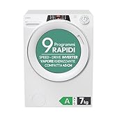 Candy RapidÓ RO4 1274DWMT/1-S Lavatrice, 7 Kg, 1200 Giri, Wi-Fi + BLE, Connesso, Partenza Ritardata, Rilevatore Kg, Classe A, 60x45x85 cm, Bianco [Classe di efficienza energetica A]