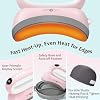 HTVRONT Mini Heat Press Machine + Hat Press Machine Pink for Caps/Hats- Professional Heat Press for Sublimation, Vinyl, Heat Transfer Projects