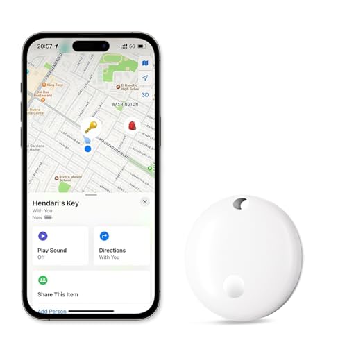 Lmrbelec Apple Find My Smart Tracker Tag (White)