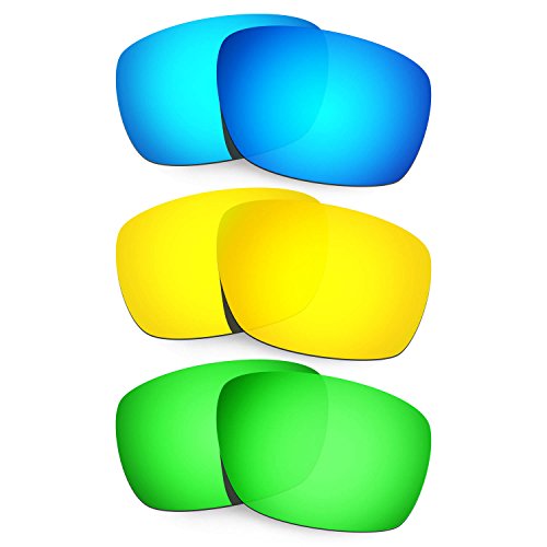 Lentille de rechange Oakley Tinfoil Carbon bleu or vert de qualité
