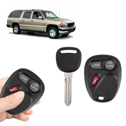 Llavero de 3 botones con encendido remoto de 315 MHz para pickup GMC Sierra 1500 y 2500