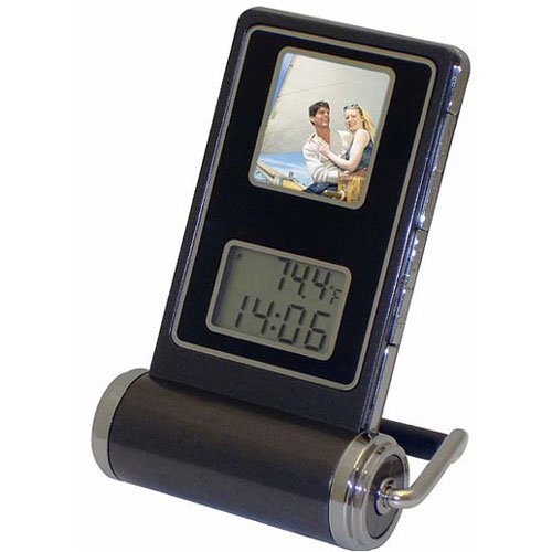 Mustek PF-E150 TravelFoto Travel Digital Photo Frame / Alarm Clock