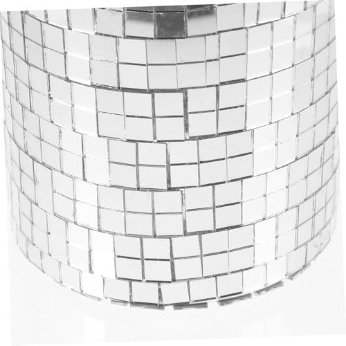 Pot de fleur disco à surface miroir réfléchissante et structure légère