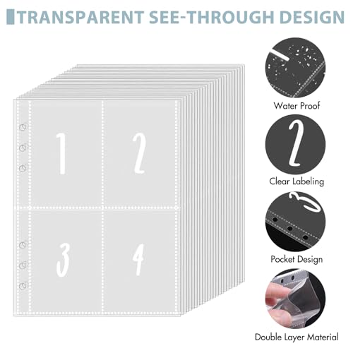 100 Umschläge Geld Sparen Herausforderung Binder,A5 Geldsparbinder Budget Planner,100 Tage Sparbuch für Geld Challenge,Sparen Binder Budget Binder mit Bargeld Umschläge zu sparen €5050 Geldsparmappe