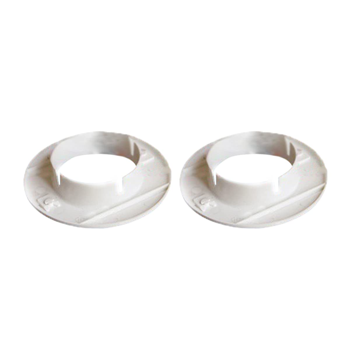 Unifizz ABS Pipe Collar, 68x26mm Snap-in Valve Tall Hole Cover Tap, White, 2PCS, 68mmx26mm