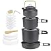 Produktbild jieGREAT  Räumungsverkauf ,Outdoor Camping Cookware Kombination Cookware Geschirr Picknick-Bowl Pan Set