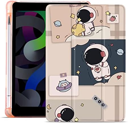 MAYCARI Cute Giraffe 9th Generation ipad Shockproof Protective Case Cover for Girls(10.2 inch,2021/2020/2019 Model, 9th / 8th / 7th Generation), Cartoon Giraffe iPad Case with Pencil Holder