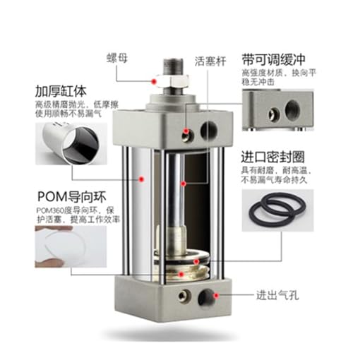 Cylindre standard série MBB 32 vérin pneumatique double effet pour automatisme