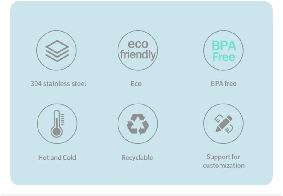 Miniatura 3 de NEONSA Botella de agua deportiva de acero inoxidable aislada al vacío a prueba de fugas con tapa con popote para gimnasio, viajes, campamento, sin