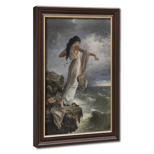 Décoration Murale Toile Sappho Leaping Into The Sea Cadre Suspendu Finition Premium