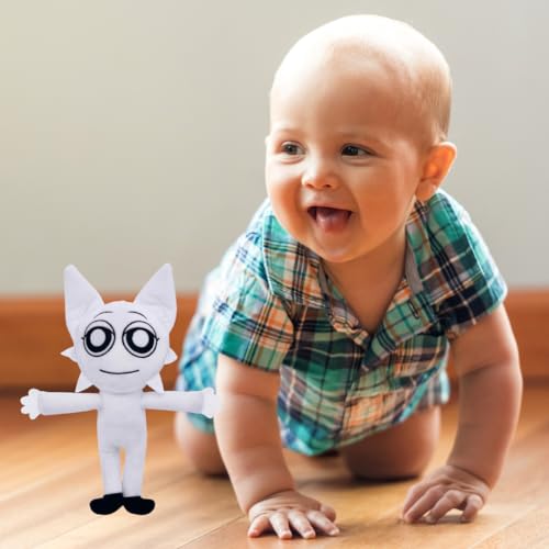Image of White Standing Sprunki Plush Toy