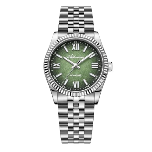 Image of ADDIESDIVE 10.6 MM Luxury Watches for Men Women Roman Numerals Synthetic Sapphire VH Sweep Second Fluted Bezel Casual Wear Unisex Watch