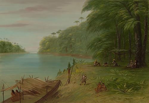 Póster Riva Essequibo de George Catlin impresión de graffiti 60x90cm 1