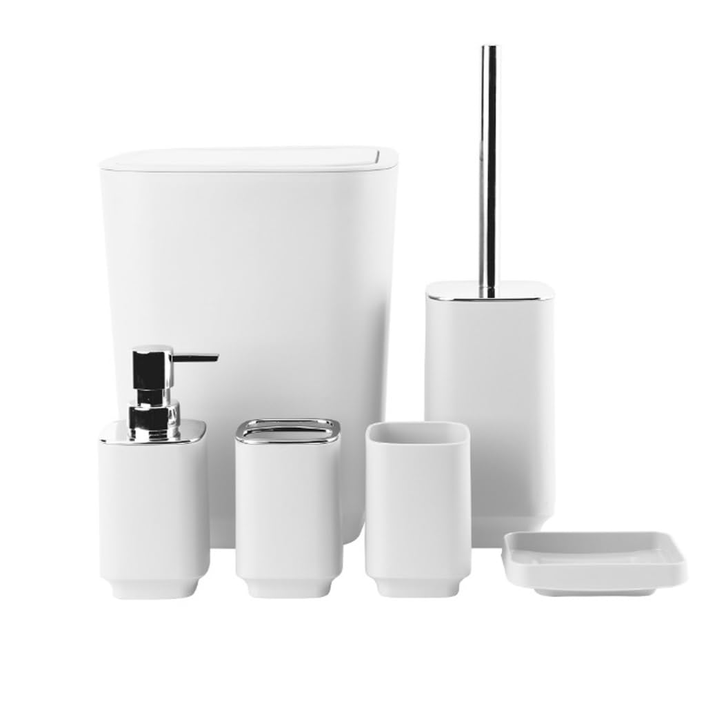 Ensemble de toilette Argento avec porte-brosse à dents et brosse pour salle de bain