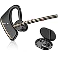New bee Nuovo auricolare Bluetooth ape Vivavoce Bluetooth V5.2 Orecchio singolo Auricolare leggero con 24h di conversazione per iPhone, Android e Laptop
