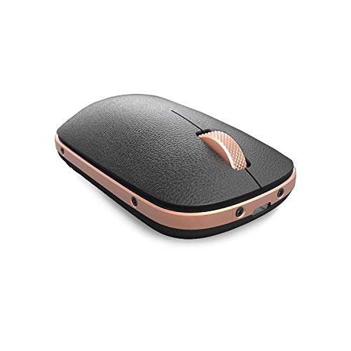 Azio Bluetooth RM-RCM-L-03 Retro Classic Mouse (Artisan), Black and Gold