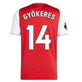 Gyokeres Men’s Soccer Jersey Fan Version Short Sleeve Shirt for Game Day, Training, or Casual Wear (US, Alpha, XX-Large, Regular, Regular, Home)