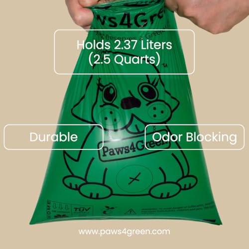 Image of 100% Certified Home Compostable Poop Bags (90 Count 6 Rolls), Plant Based, Extra Thick (20 Micron), Leak Proof, Unscented Standard Size 9 X 13'', ASTM D6400 & EN 13432 Compliant, In Box