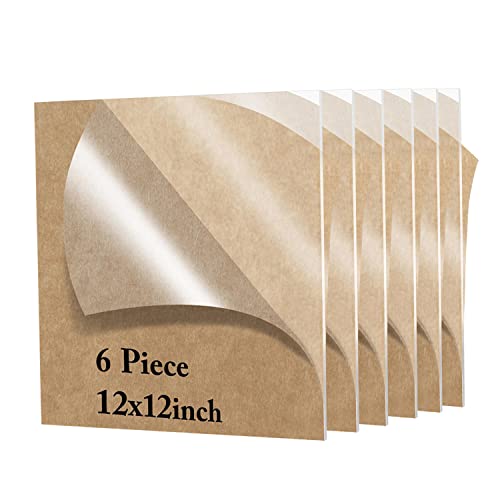 Image of 6 Pieces12x12 Plexiglass Sheet, 1 /8 inchThick (3mm) Clear Acrylic Sheet, for Sign,Craft, Photo Frame, DIY Display Projects