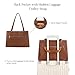 befen Genuine Leather Tote Bag for Women Work, Womens Totes Purse Shoulder Leather Purses Handbags with 15.6 Inch Compartment Cognac Brown