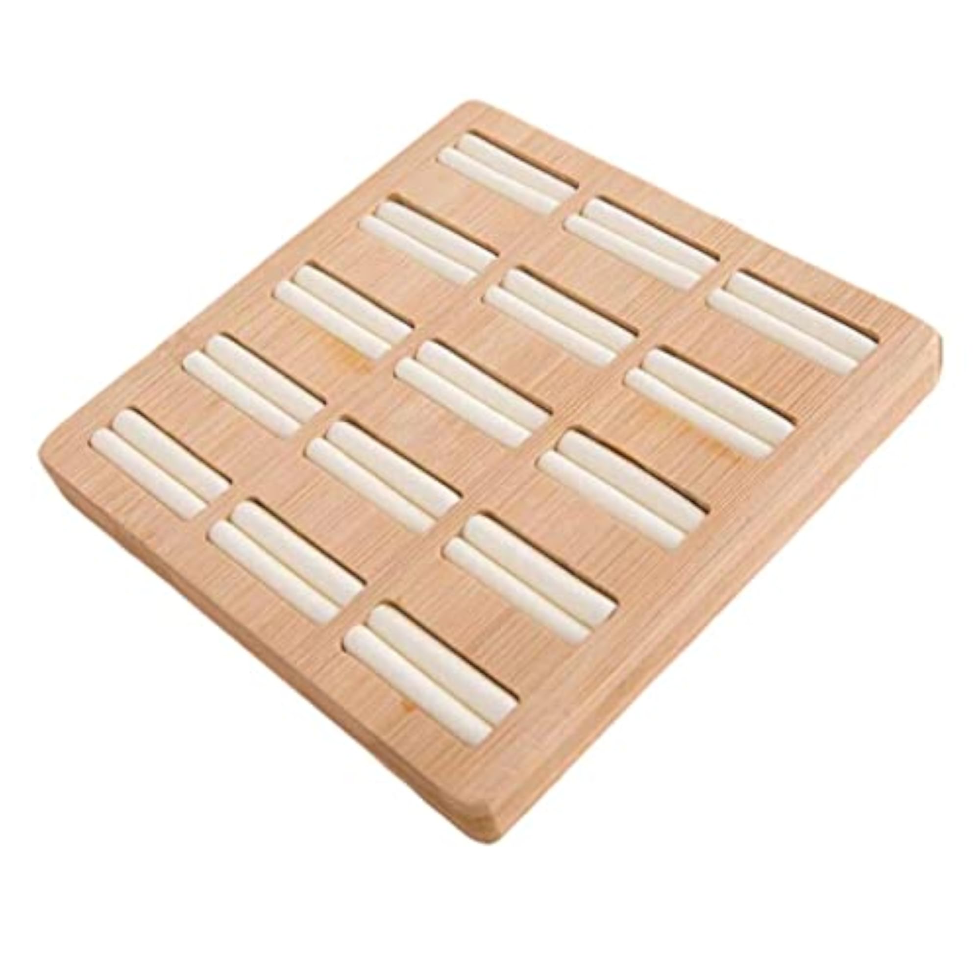 Wooden Earrings Rings Display Tray Organizer Holder